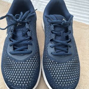 Under Armour  Navy Blue Athletic Sneakers